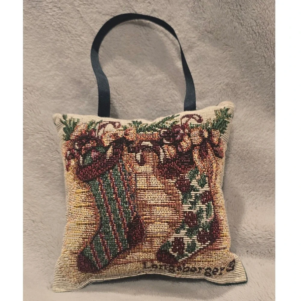 LONGABERGER Christmas Stocking Pillow Door Hanger